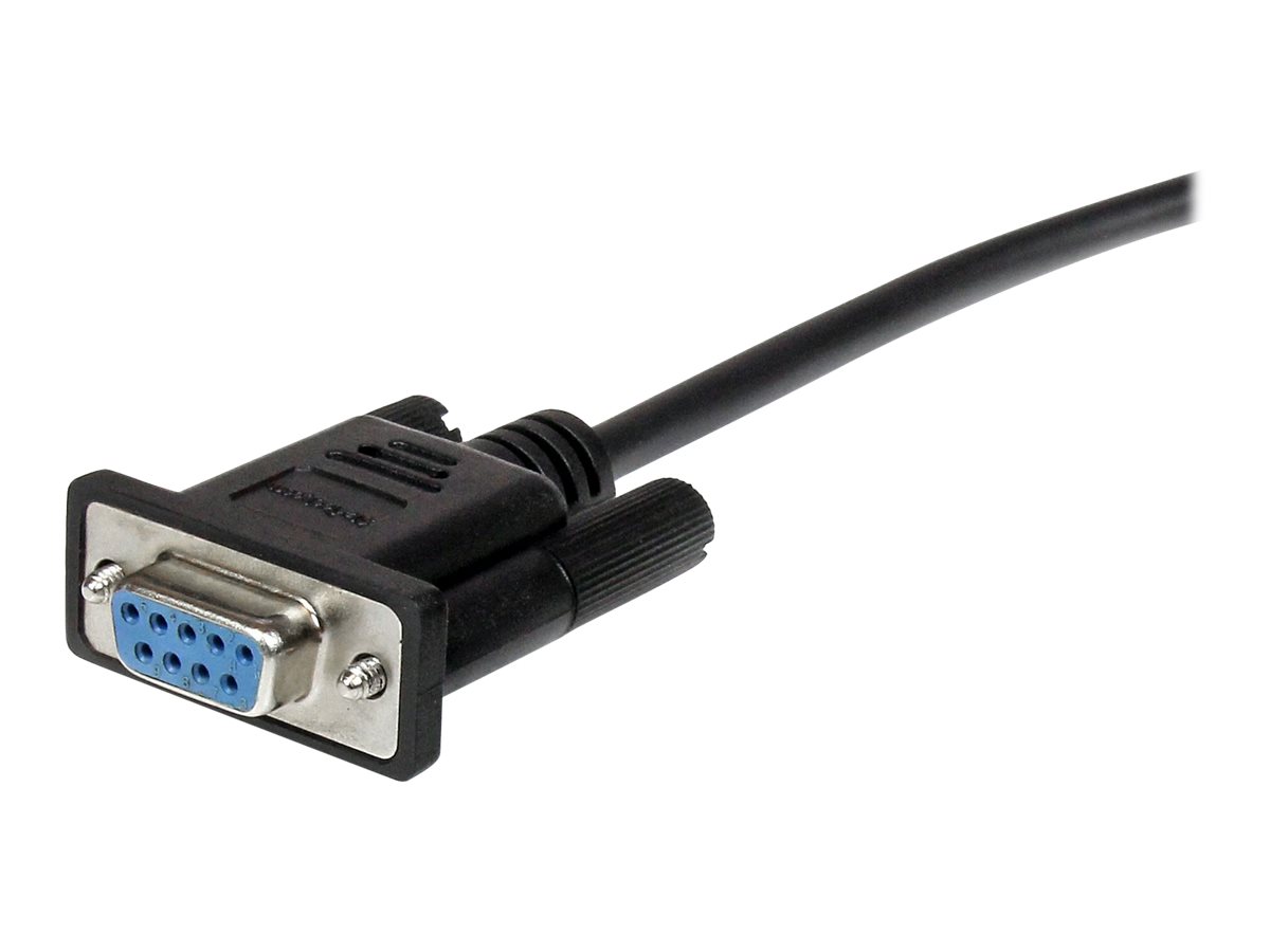 STARTECH.COM 0.5m Black Straight Through DB9 RS232 Serial Cable - M/F STARTECH.COM 0.5m Black Straight Through DB9 RS232 Serial Cable - M/F