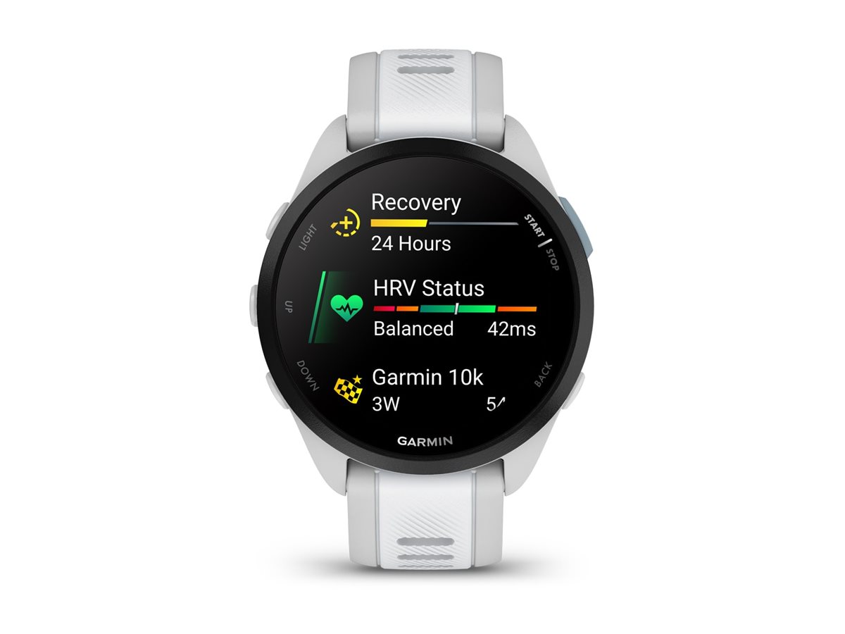 GARMIN Forerunner 165 Smartwatch dunstgrausteinweiss