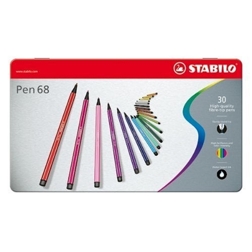 STABILO Pen 68 Filzstifte farbsortiert, 30 St. STABILO Pen 68 Filzstifte farbsortiert, 30 St.