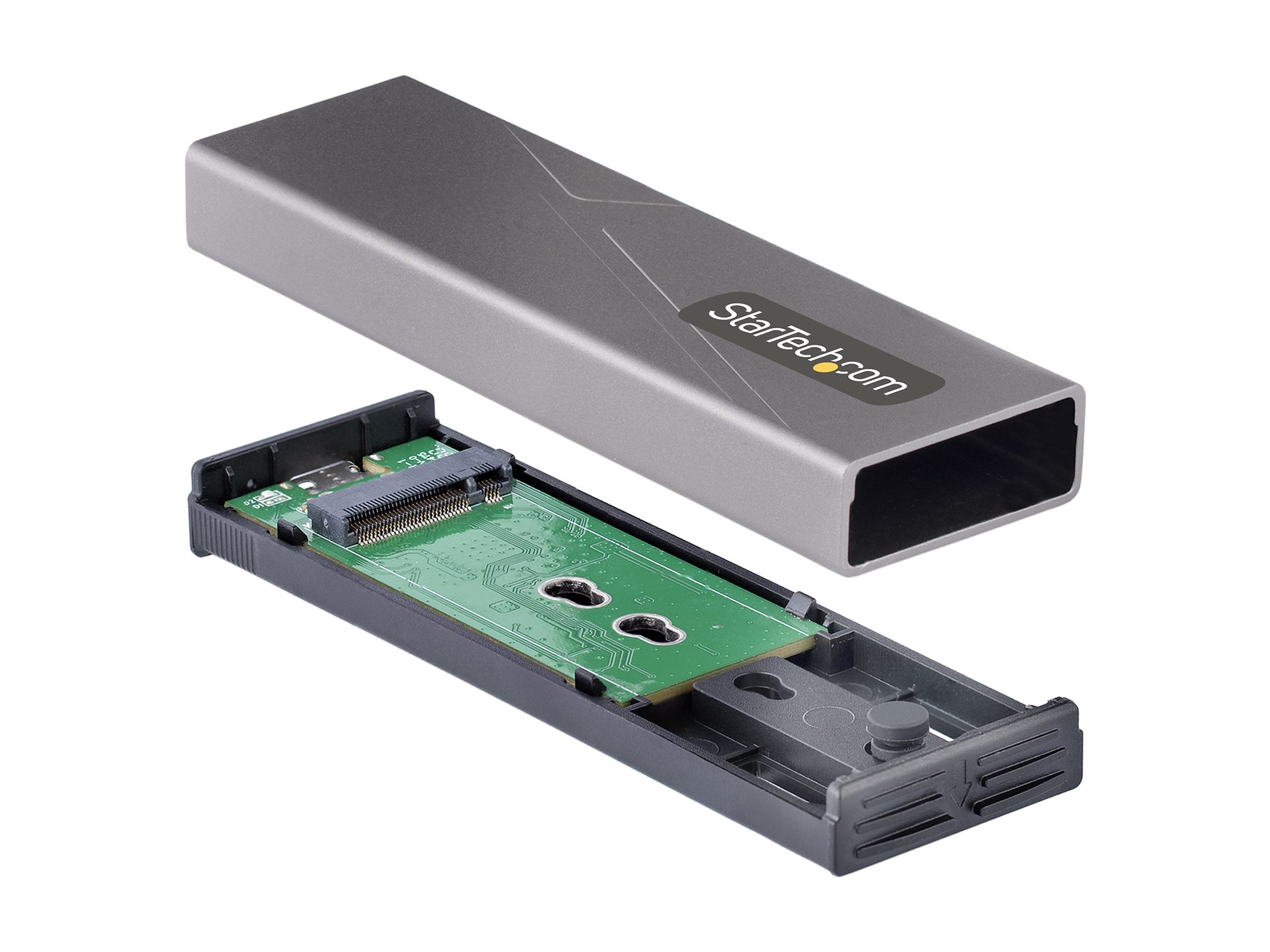 STARTECH.COM USB-C 10Gbps to M.2 NVMe or M.2 SATA SSD Enclosure Tool-free M.2 PCIe/SATA SSD Aluminum Enclosure USB-C & USB-A STARTECH.COM USB-C 10Gbps to M.2 NVMe or M.2 SATA SSD Enclosure Tool-free M.2 PCIe/SATA SSD Aluminum Enclosure USB-C & USB-A
