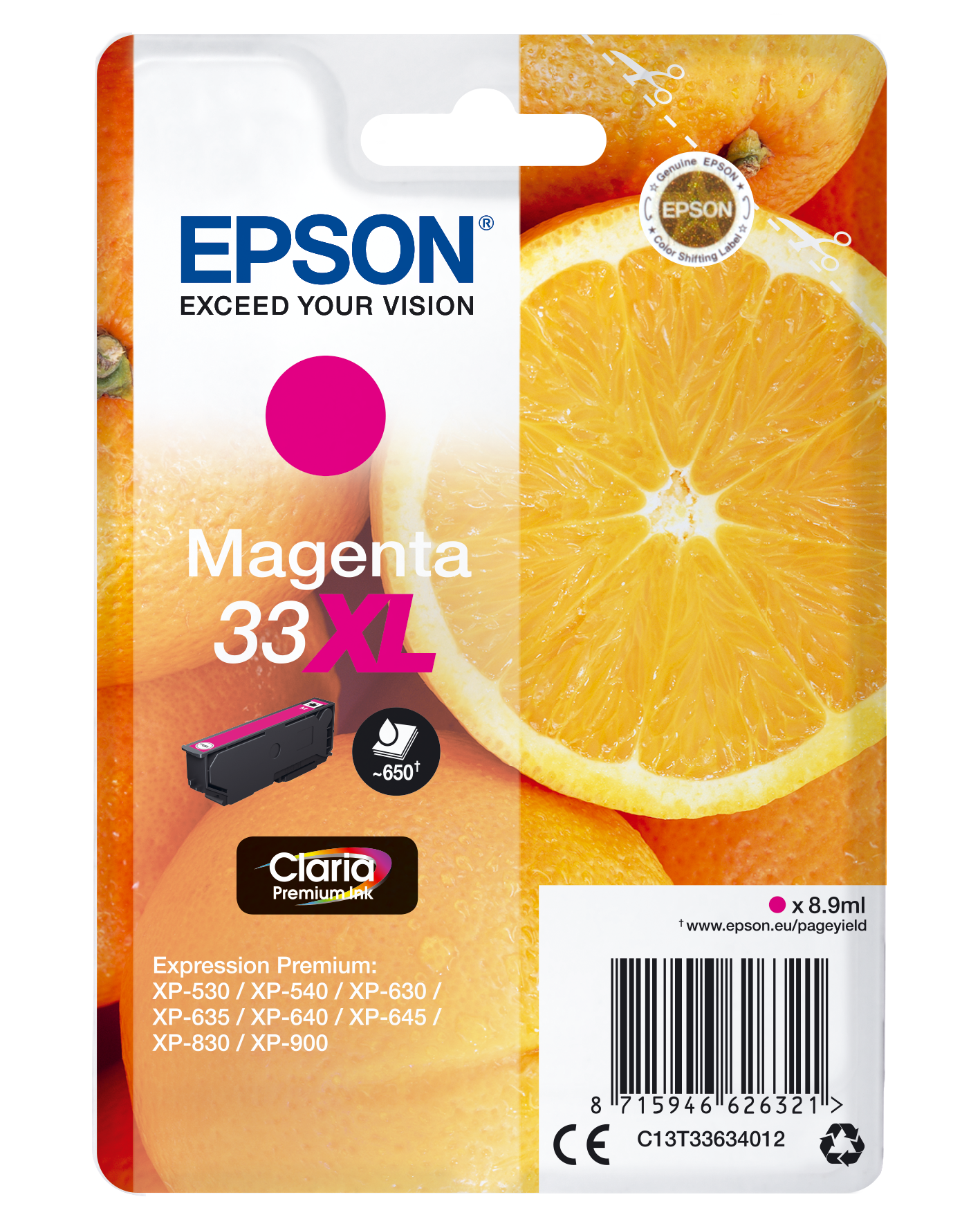 EPSON 33XL T3363XL magenta Druckerpatrone