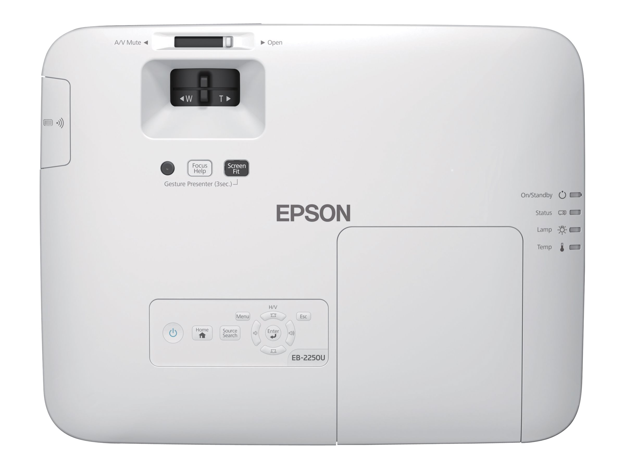 EPSON EB-2250U 3LCD WUXGA Installationsprojektor 1920x1200 16:10 5000 Lumen 15000:1 Kontrast 10W Lautsprecher