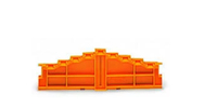 Wago Abschlussplatte 4-ET orange