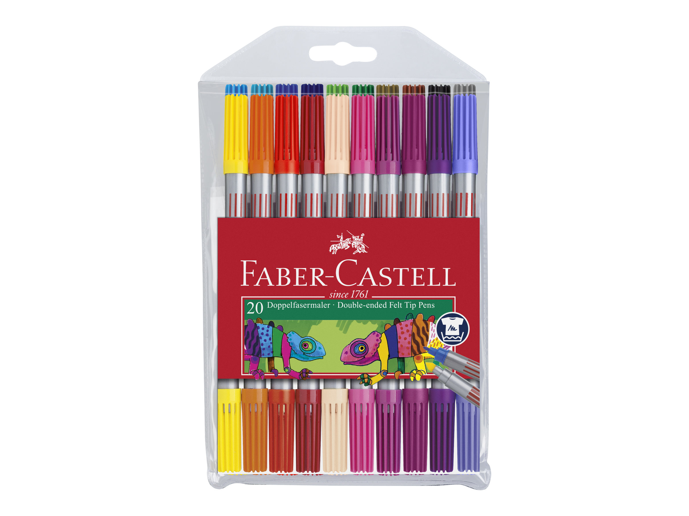 FABER-CASTELL Filzstifte farbsortiert, 20 St. FABER-CASTELL Filzstifte farbsortiert, 20 St.