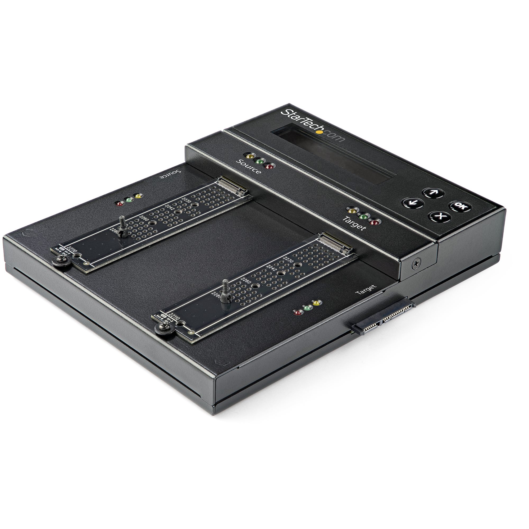 STARTECHCOM Standalone M2 SATA M2 NVMe DuplicatorEraser HDDSSD ClonerWiper M2 PCIe AHCINVMe 2535inch SATA Drives
