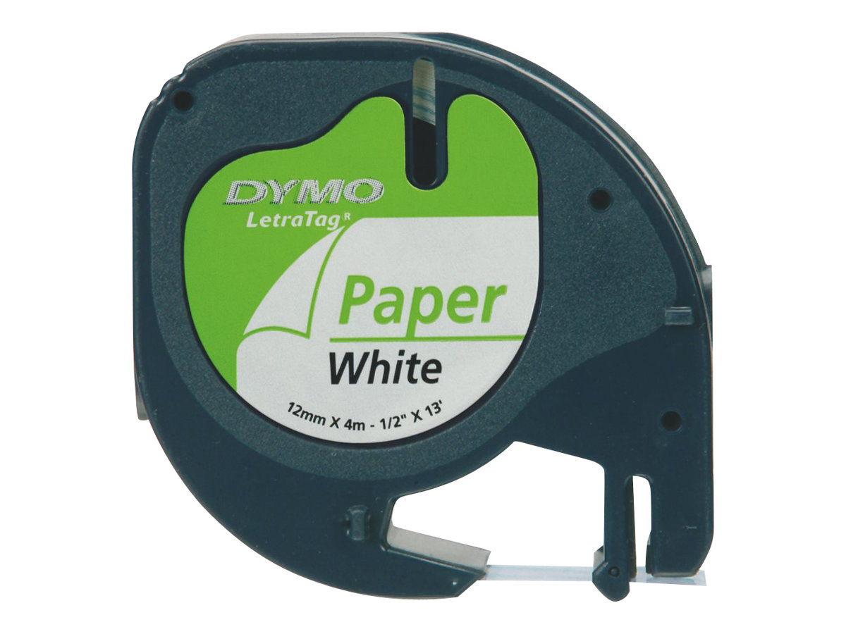 Dymo LetraTAG Papier Schwarz/Weiß