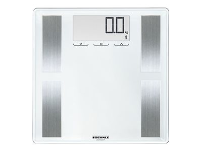 Soehnle Shape Sense Connect 100 Elektronische Personenwaage 180 kg 100 g Silber kg lb ST Rechteck