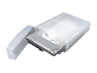 ICY BOX IB-AC602a HDD Schutzbox fuer 8,9cm 3,5Zoll HDDs stapelbar gepolstert Kunststoff transparent ICY BOX IB-AC602a HDD Schutzbox fuer 8,9cm 3,5Zoll HDDs stapelbar gepolstert Kunststoff transparent