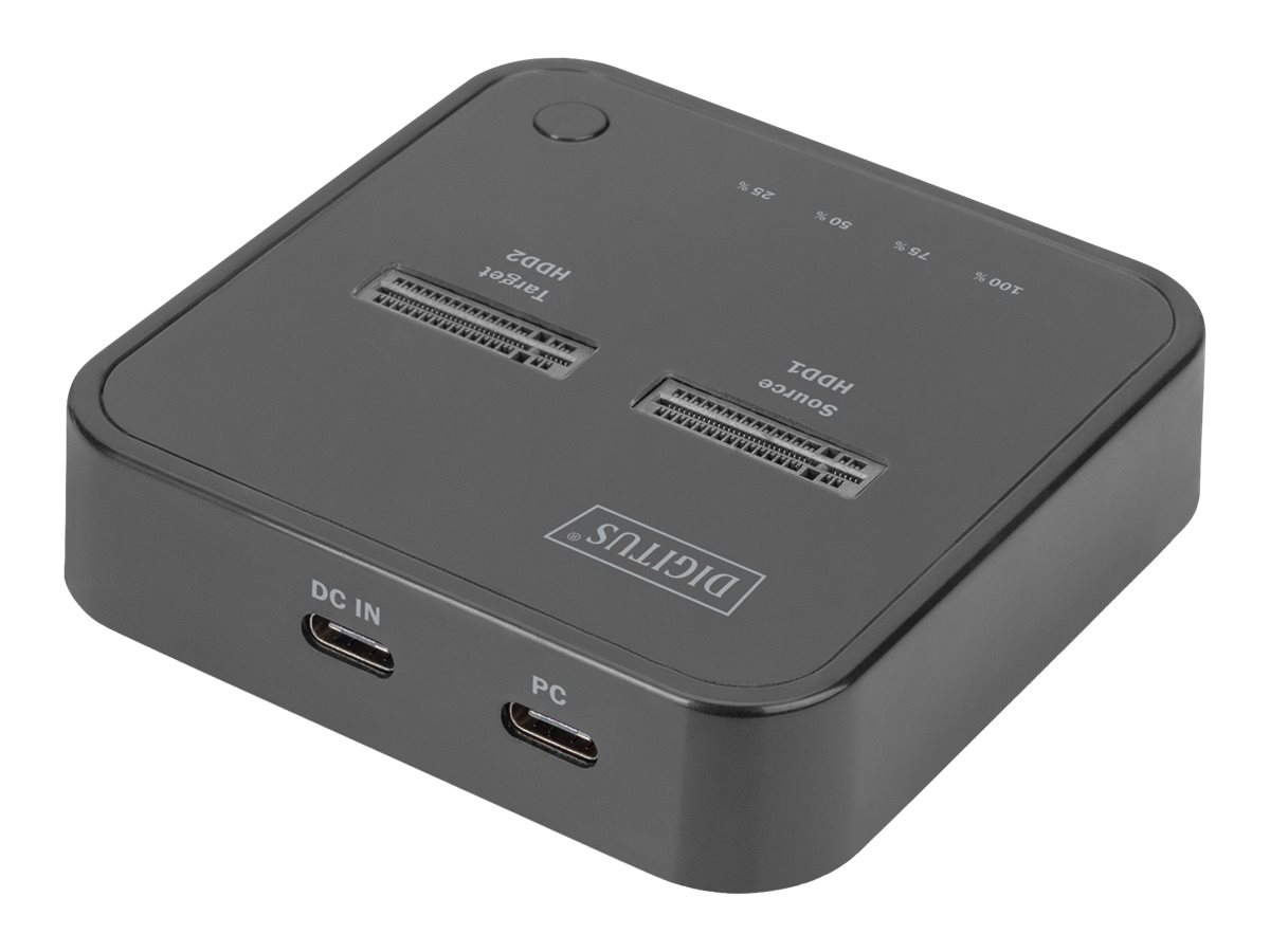 DIGITUS NVMe Clone station USB3.1 Gen2 type-C NVMe M.2 SSD enclosure