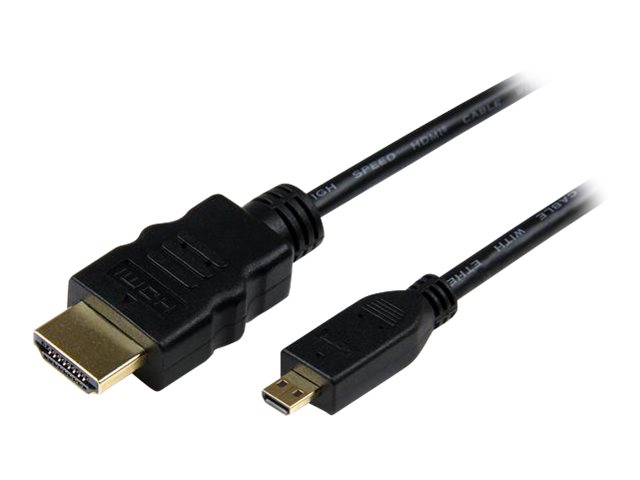 STARTECHCOM 05m High Speed HDMI Cable with Ethernet HDMI to HDMI Micro MM
