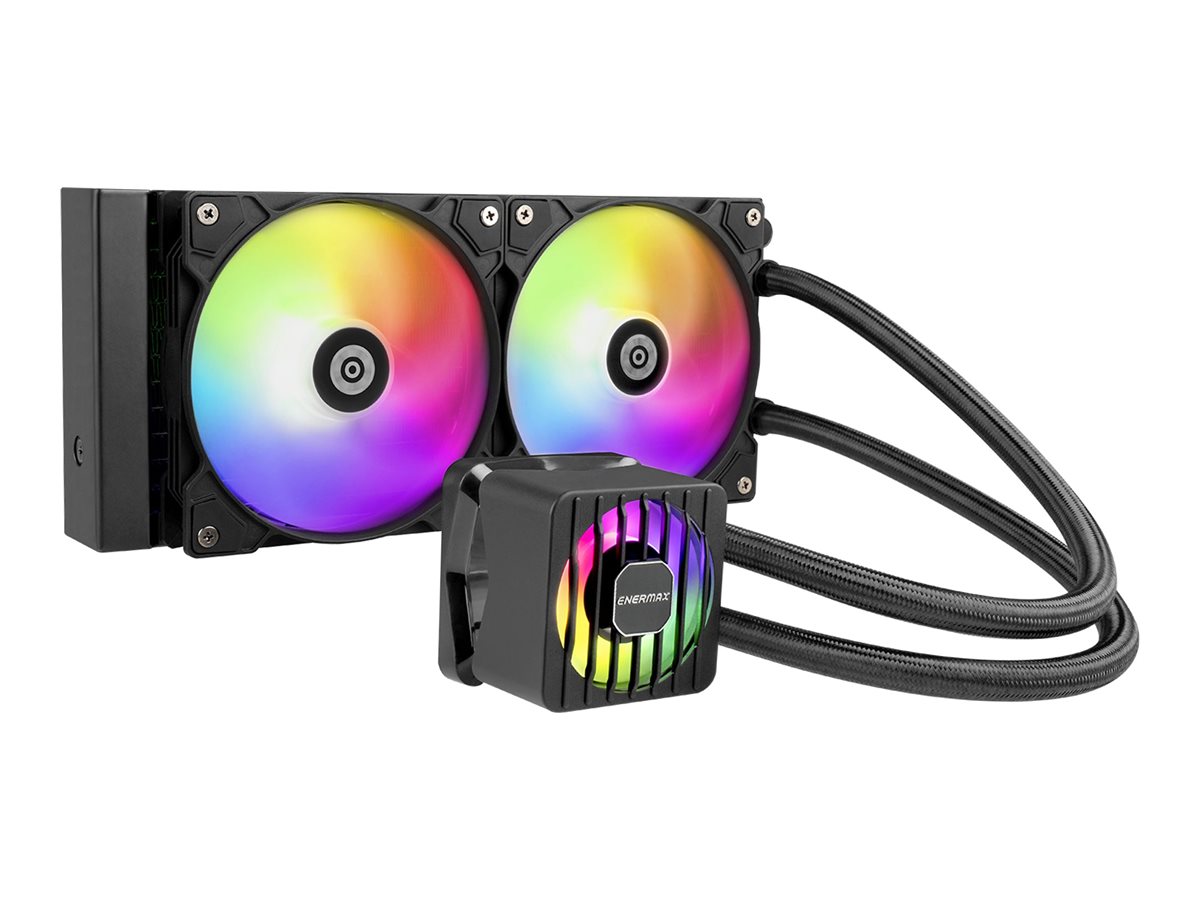 ENERMAX LIQMAXFLO 240mm CPU AIO Flüssigkeitskühler - Xtreme Doppelkammerpumpe- VRM Wasserblock ARGB