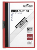 25 DURABLE Klemmhefter DURACLIP rot 25 DURABLE Klemmhefter DURACLIP rot