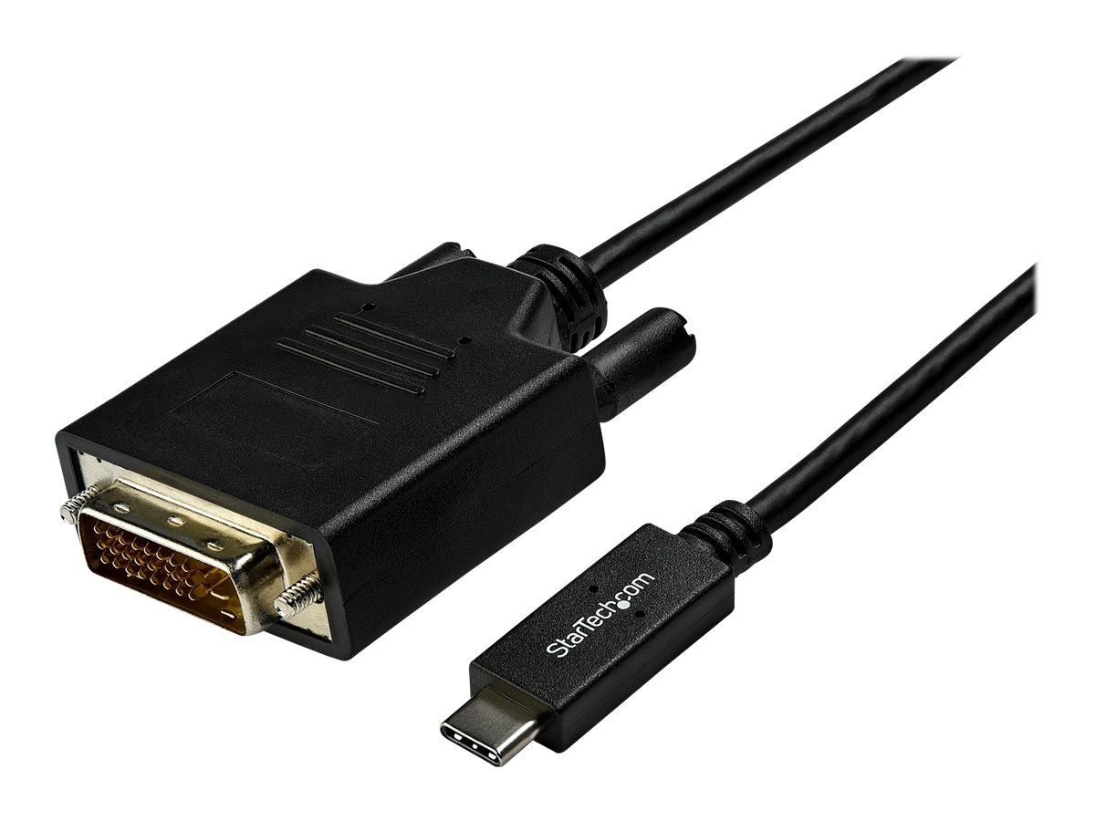 STARTECH.COM 3 m 10 ft. USB-C to DVI Cable - 1920 x 1200 - Black STARTECH.COM 3 m 10 ft. USB-C to DVI Cable - 1920 x 1200 - Black