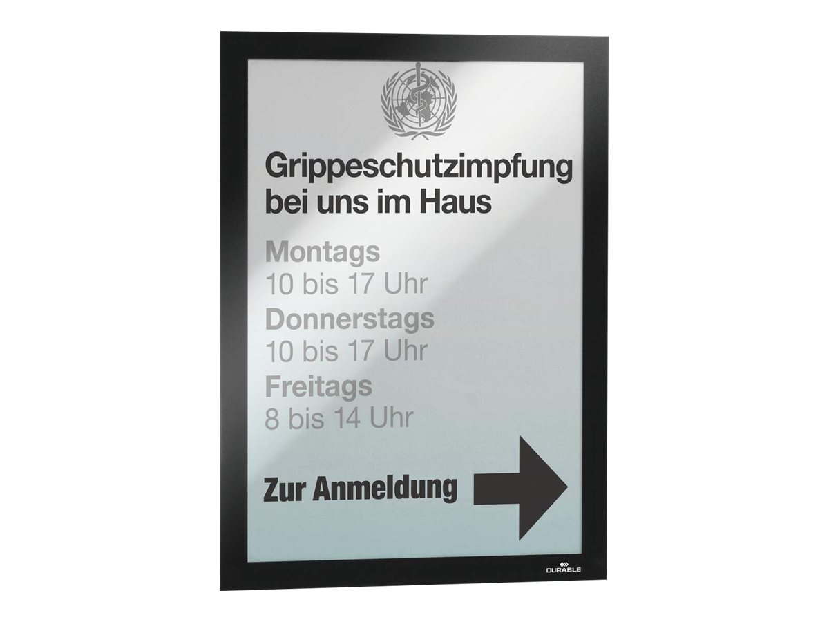 DURABLE Magnetrahmen selbstklebend DURAFRAME® schwarz A4, 2 St.