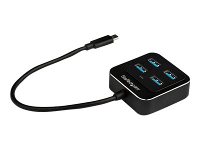 StarTech.com USB-C Hub 4 Port - USB Typ-C/ USB 3.1 Gen 2 Hub (10Gbit/s) - Bus powered - USB Type-C Verteiler - Thunderbolt 3 USB Hub - Hub - 4 Anschlüsse