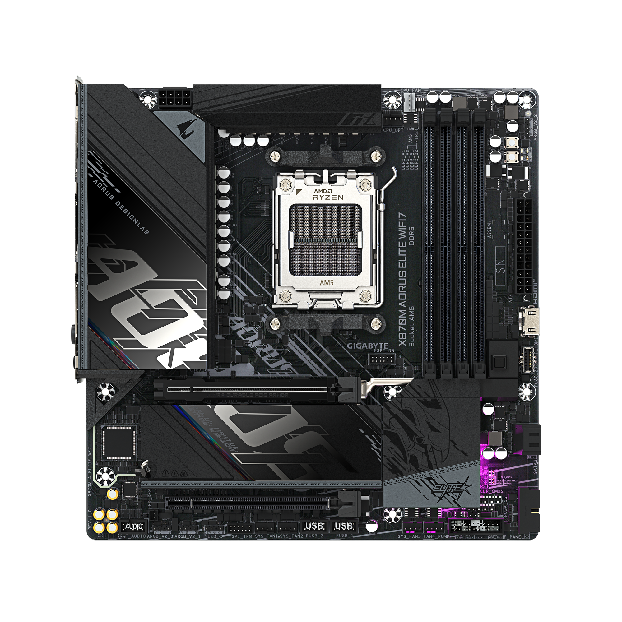 Gigabyte X870M AORUS ELITE WIFI7 Micro-ATX