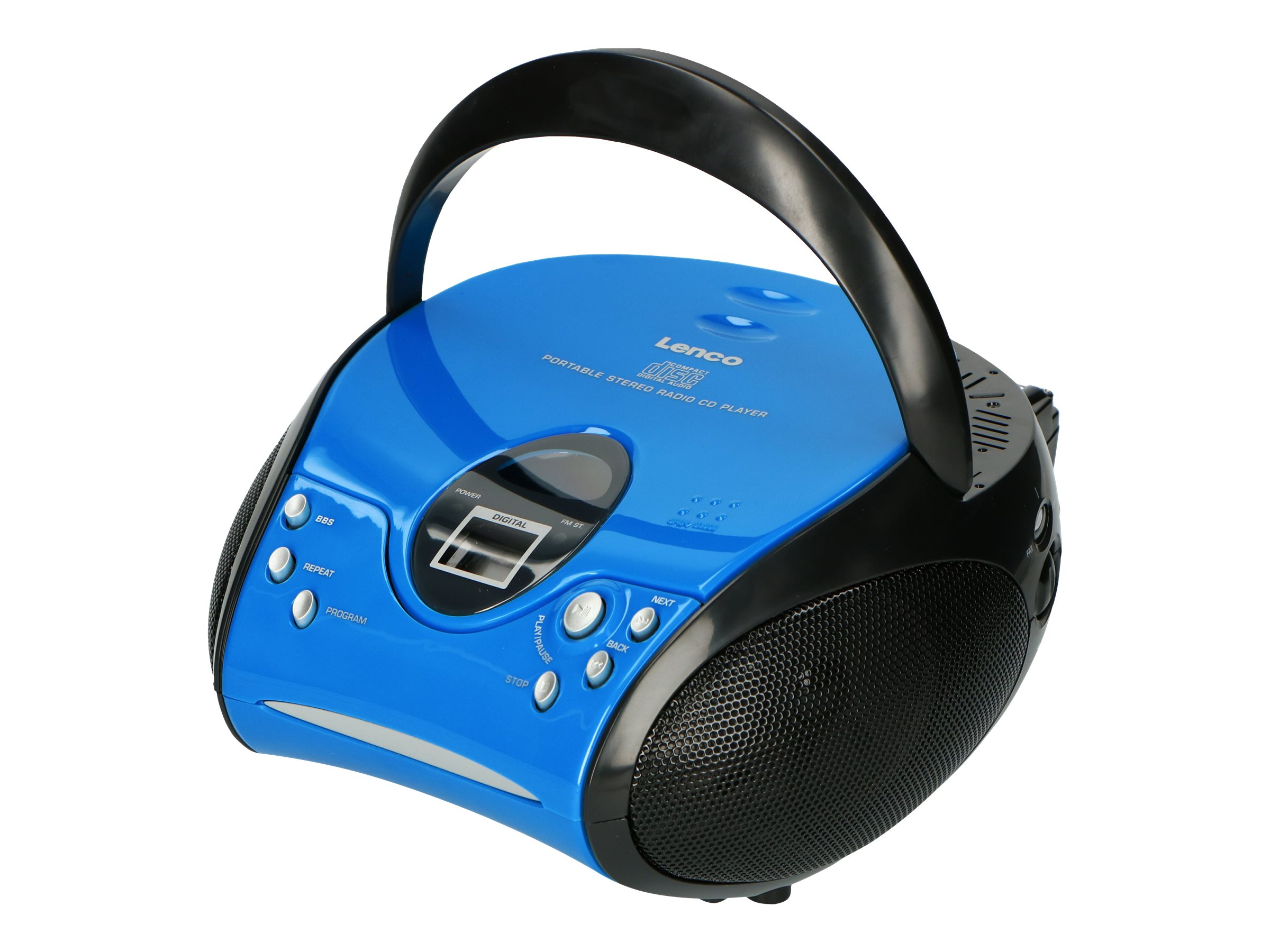 LENCO Boombox mit CD player, FM radio und Stickern