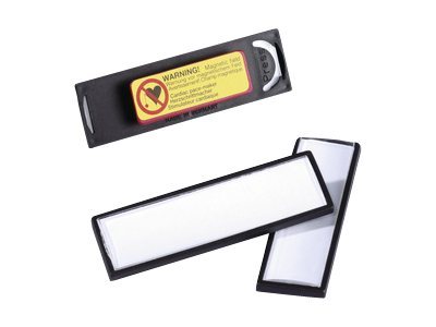 Durable Clip‑Card Namensschild Magnet 6,7×1,7 cm Schwarz