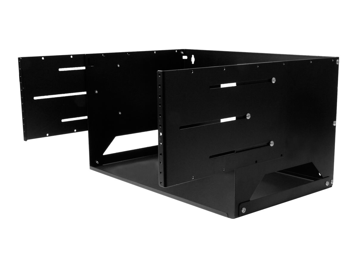 STARTECH.COM Wandmontage Server Rack mit Fachboden - 4HE - Anpassbar von 30,5 cm - 45,7cm