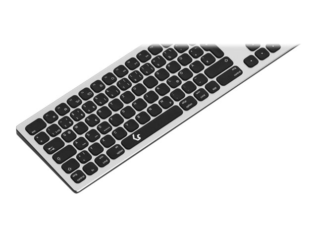 RaidSonic ICY BOX® KSK-8023BTRF Tastatur kabellos silber