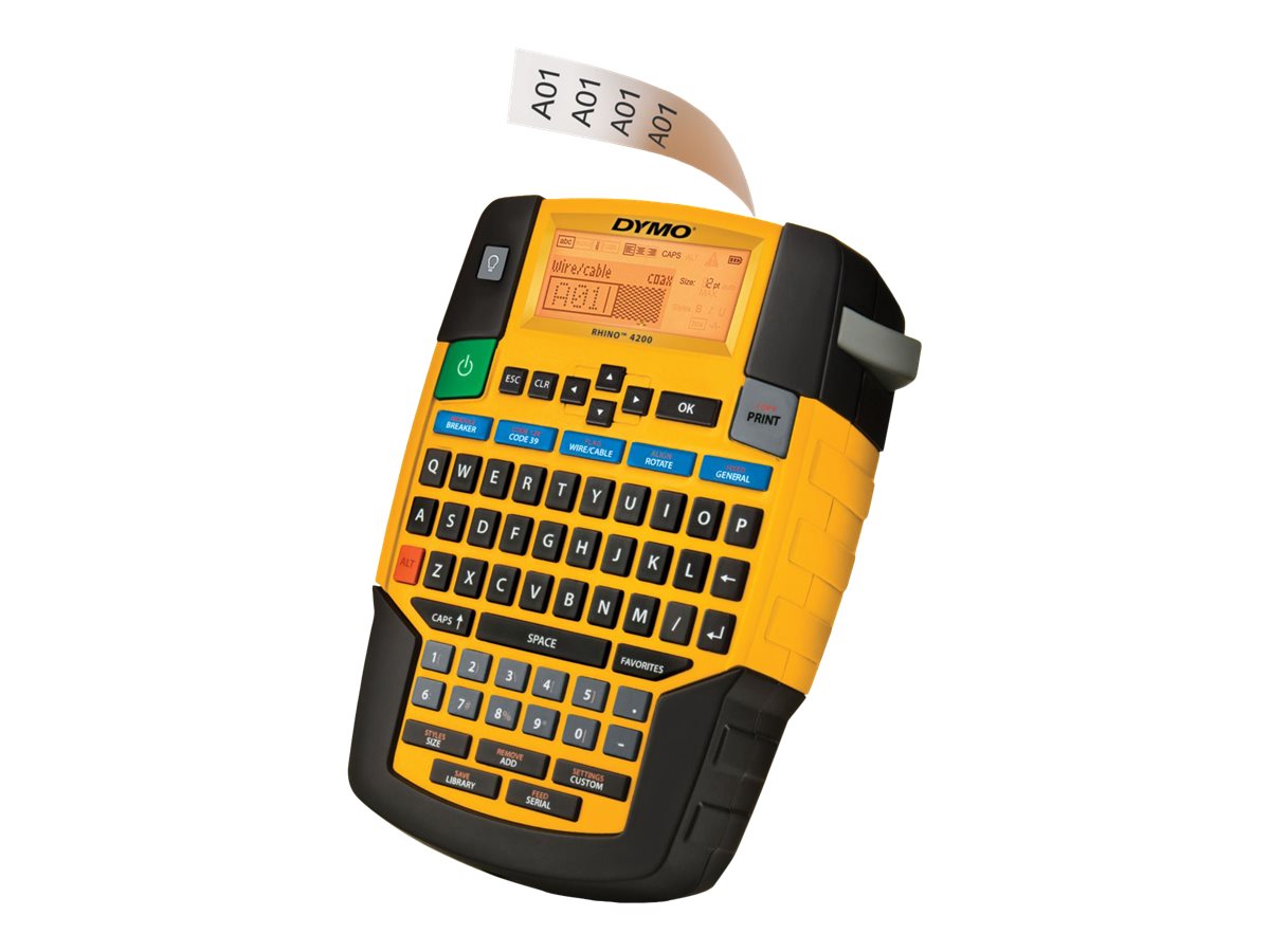 DYMO Rhino 4200 Set BeschriftungsgerÃ¤t gelb, schwarz