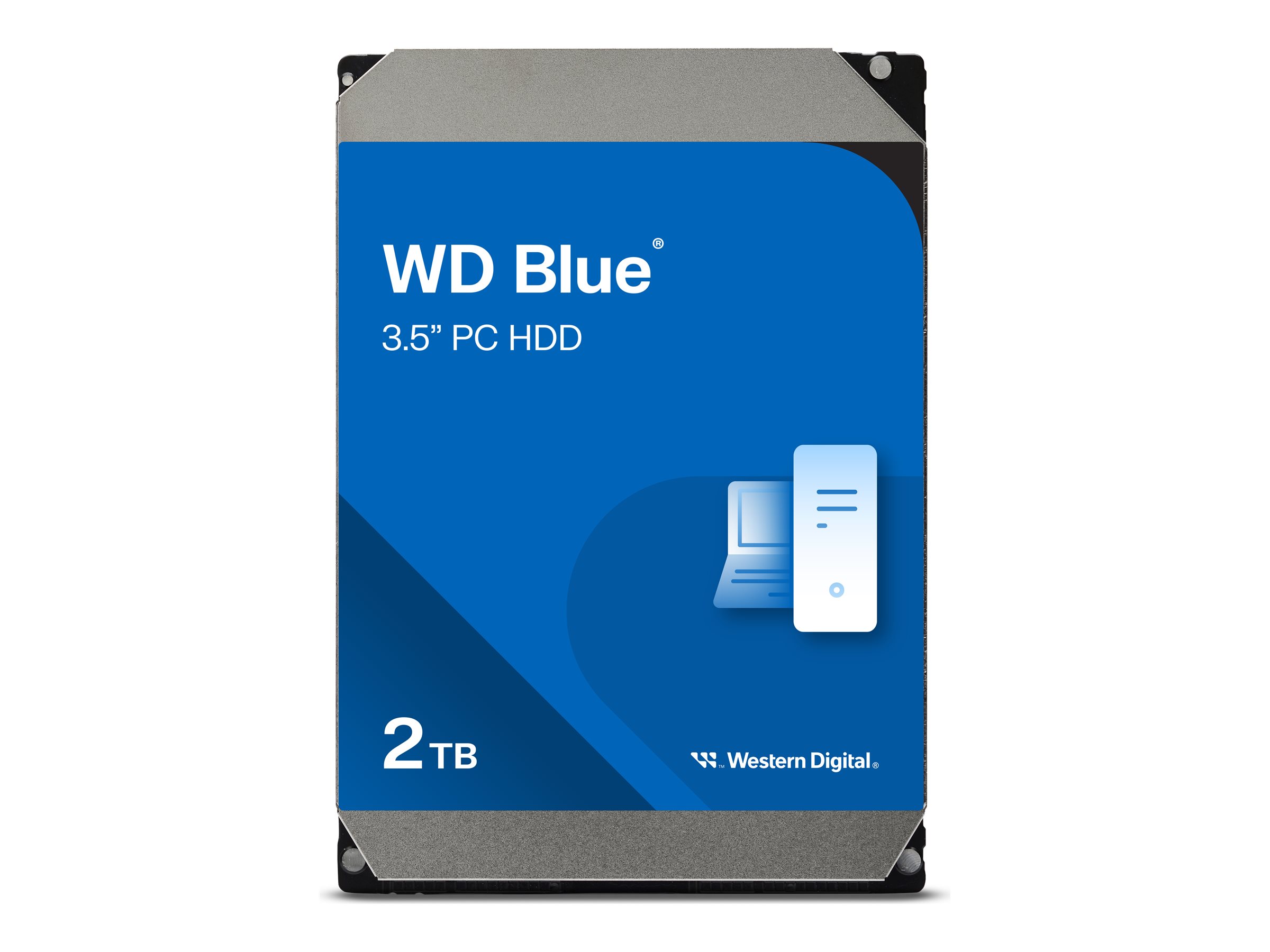 WD Blue 2TB SATA 6Gb/s HDD internal 8,9cm 3,5Zoll serial ATA 256MB cache 5400 RPM RoHS compliant Bulk