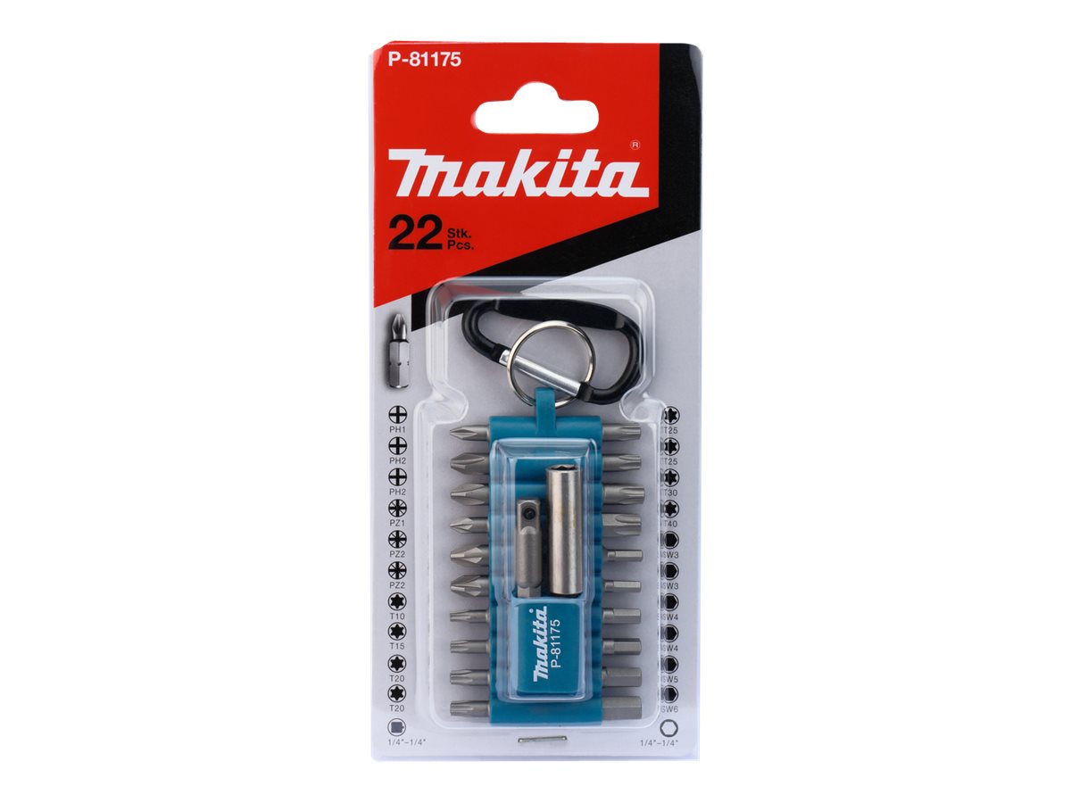 makita P-81175 Bit-Set, 22-teilig makita P-81175 Bit-Set, 22-teilig