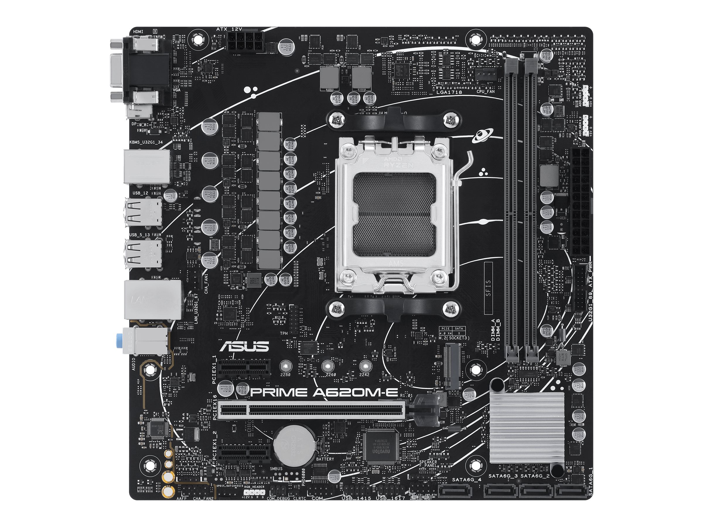 ASUS PRIME A620MECSM AM5 2xDDR5 mATX MB 4xSATA 1xM2