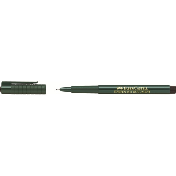 FABER-CASTELL 1511 Fineliner schwarz 0,4 mm, 10 St.