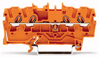 Wago Durchgangsklemme 4-Leiter 2002-1402 TOPJOB S 2,5qmm orange