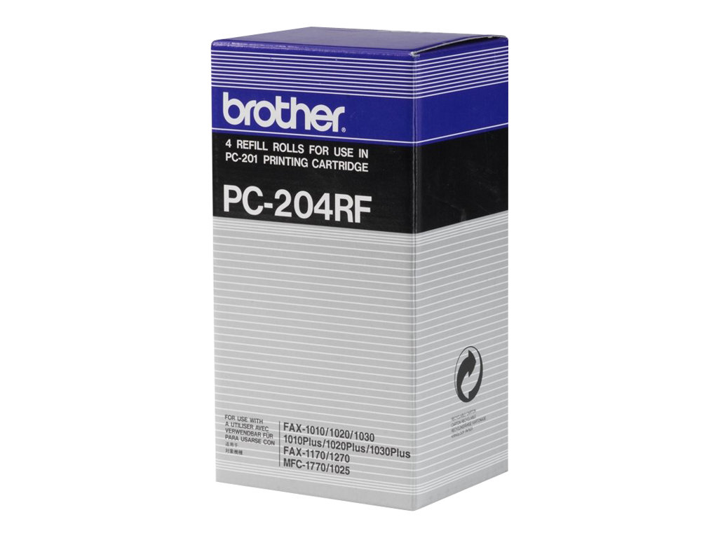 brother PC-204RF schwarz Thermo-Druckfolie, 4 Rollen brother PC-204RF schwarz Thermo-Druckfolie, 4 Rollen