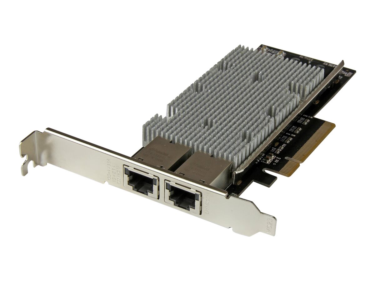 StarTech.com 2 Port PCI Express 10GBase-T Ethernet Netzwerkkarte - 10GbE Ethernet Adapter mit Intel X540 Chip - Netzwerkadapter - PCIe 2.0 x8 - 10Gb Ethernet x 2