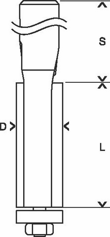 Bosch Standard for Wood Bündigfräser 1‑teilig