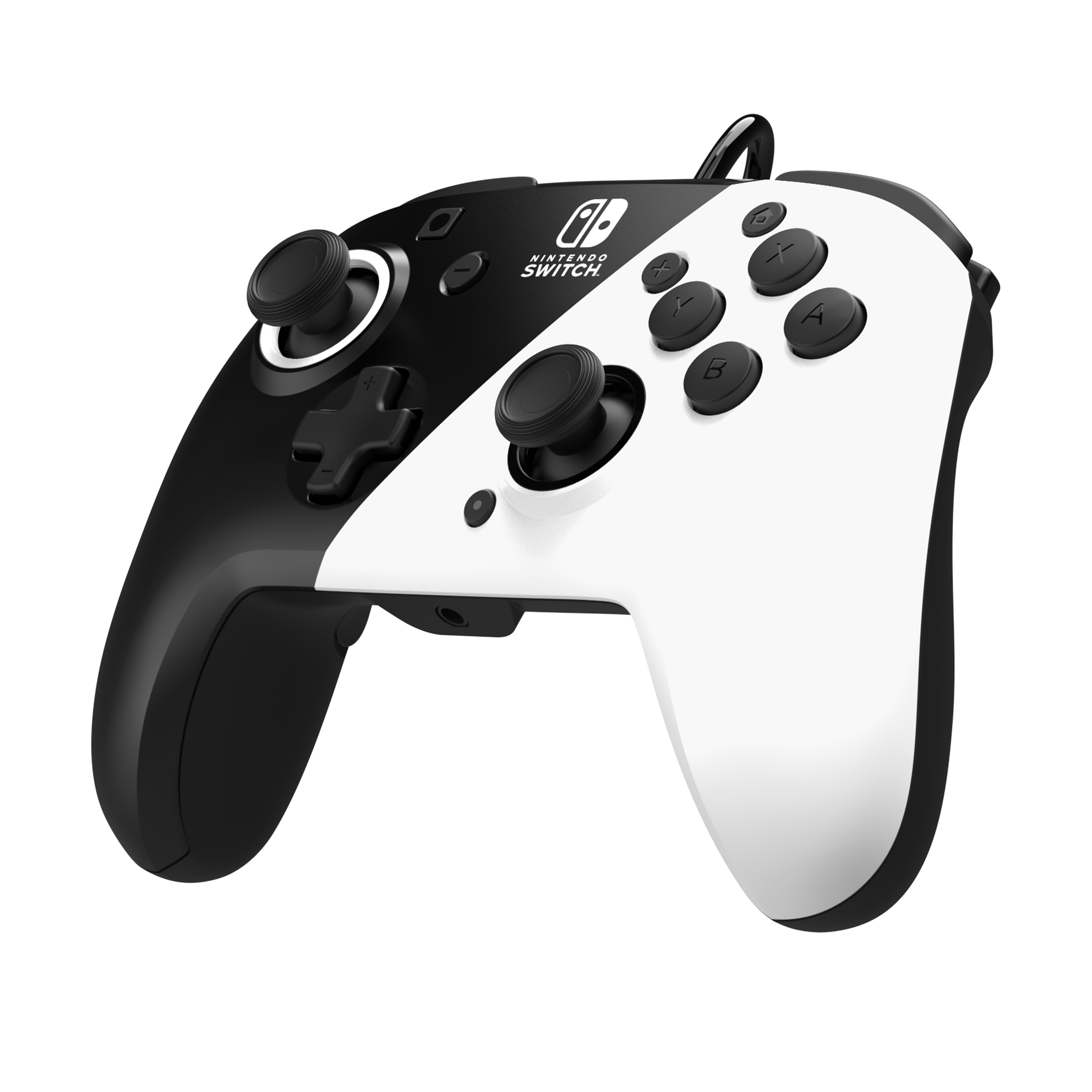 PDP Controller Faceoff DeluxeAudio schwarzweiss Switch