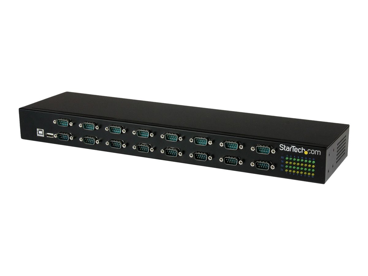 STARTECH.COM 16 Port USB zu Seriell Adpater Hub - USB zu RS232 Port Adapter mit Reihenschaltung - Rackmontage STARTECH.COM 16 Port USB zu Seriell Adpater Hub - USB zu RS232 Port Adapter mit Reihenschaltung - Rackmontage