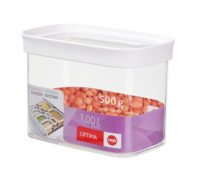 emsa Vorratsdose OPTIMA 11,9 cm hoch transparent 1,0 l, 1 St