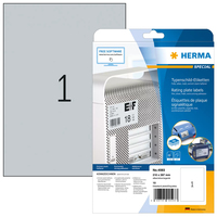 10 HERMA Typenschild-Etiketten 4593 silber 210,0 x 297,0 mm