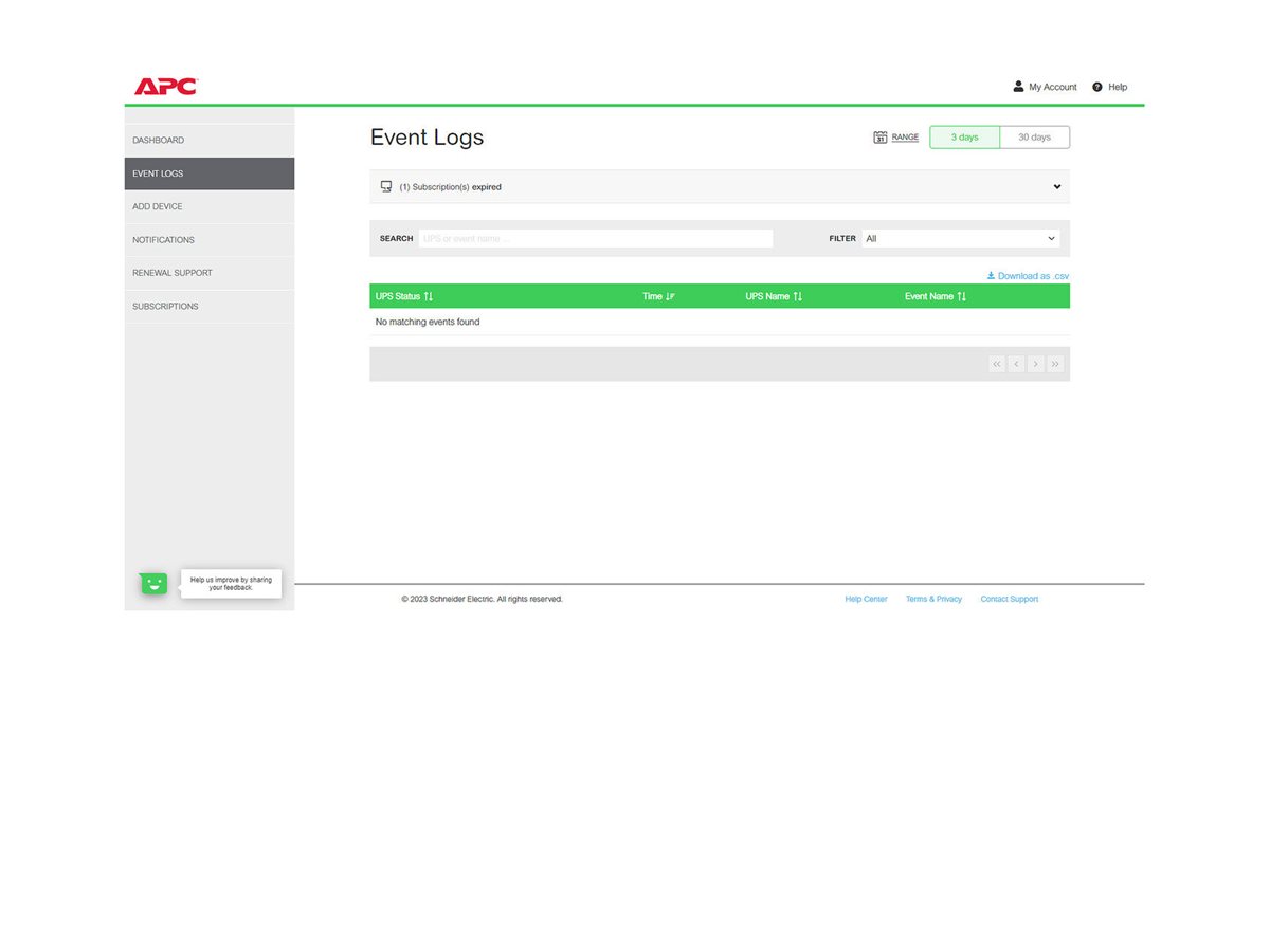 APC 1-UPS Standard 1Y Plan Smart Connect