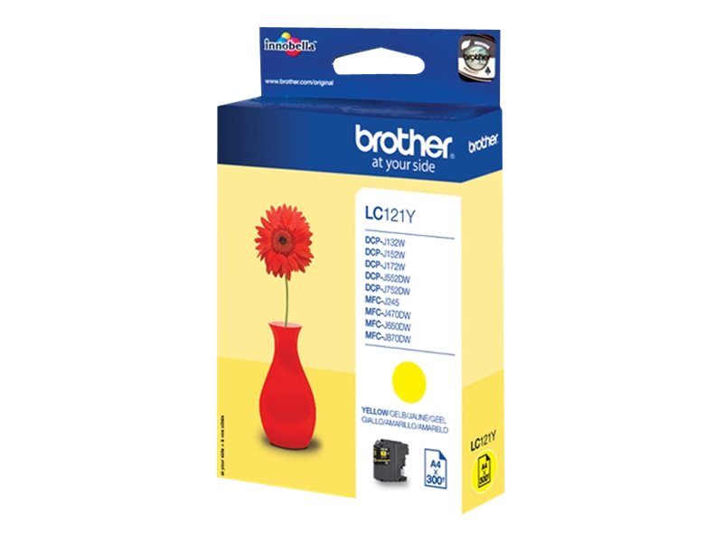 LC121Y BROTHER MFC Tinte yellow 300 LC121Y BROTHER MFC Tinte yellow 300