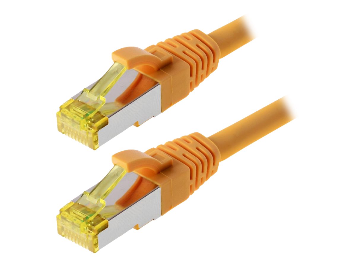 helos Patchkabel Cat 6a SFTP RJ45 gelb 3m AWG267 LSZH GHMT
