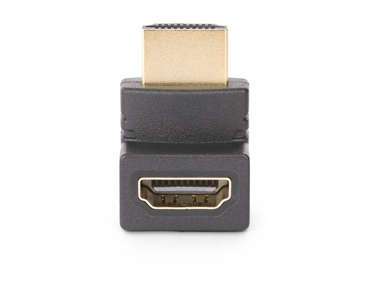 STARTECH.COM HDMI Winkelstecker Aufwaertsgewinkelter HDMI Adapter/Port Saver 4K 60Hz HDMI 2.0 Steckeradapter/Verlaengerung
