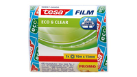 ECO & CLEAR Klebefilm transparent 15,0 mm x 10,0 m 3 Rollen