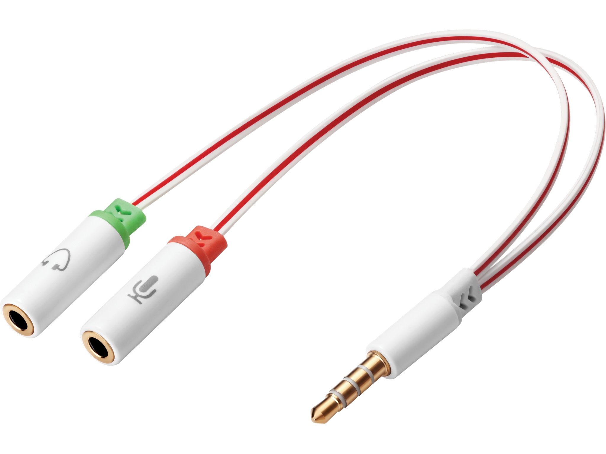 SANDBERG Headset converter Dual to Single Konvertiert zweimal MiniJack von PCHeadset zu einmal kombi MiniJack