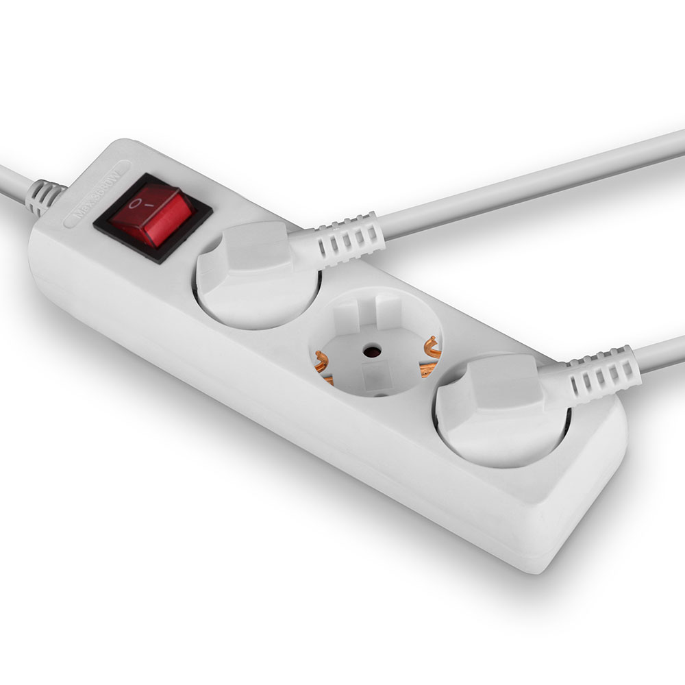 LINDY 3fach Schuko Steckdosenleiste mit Schalter