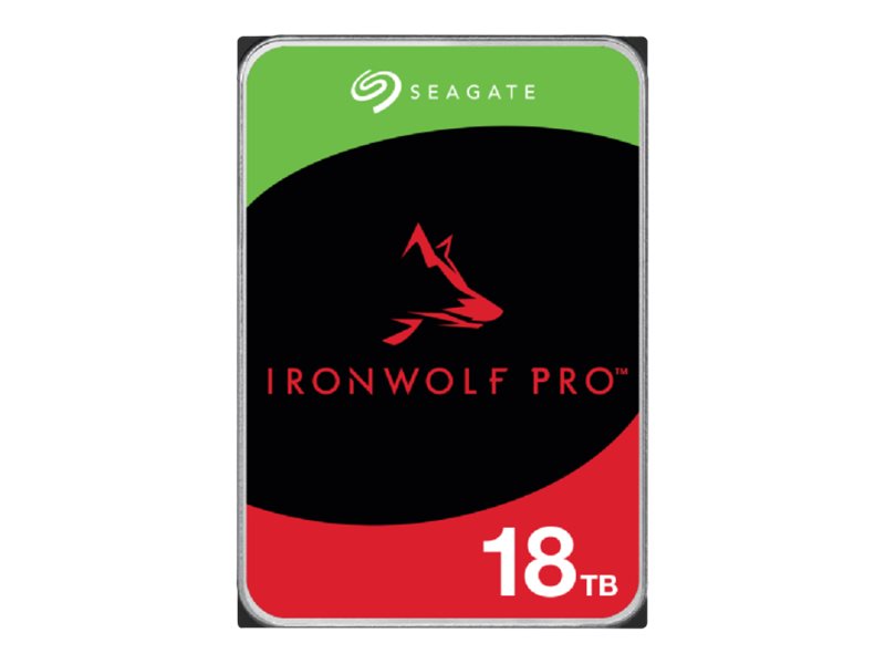 SEAGATE Ironwolf PRO Enterprise NAS HDD 18TB 7200rpm 6Gb/s SATA 256MB cache 8,9cm 3.5Zoll 24x7 für NAS & RAID Rackmount systems BLK SEAGATE Ironwolf PRO Enterprise NAS HDD 18TB 7200rpm 6Gb/s SATA 256MB cache 8,9cm 3.5Zoll 24x7 für NAS & RAID Rackmount systems BLK