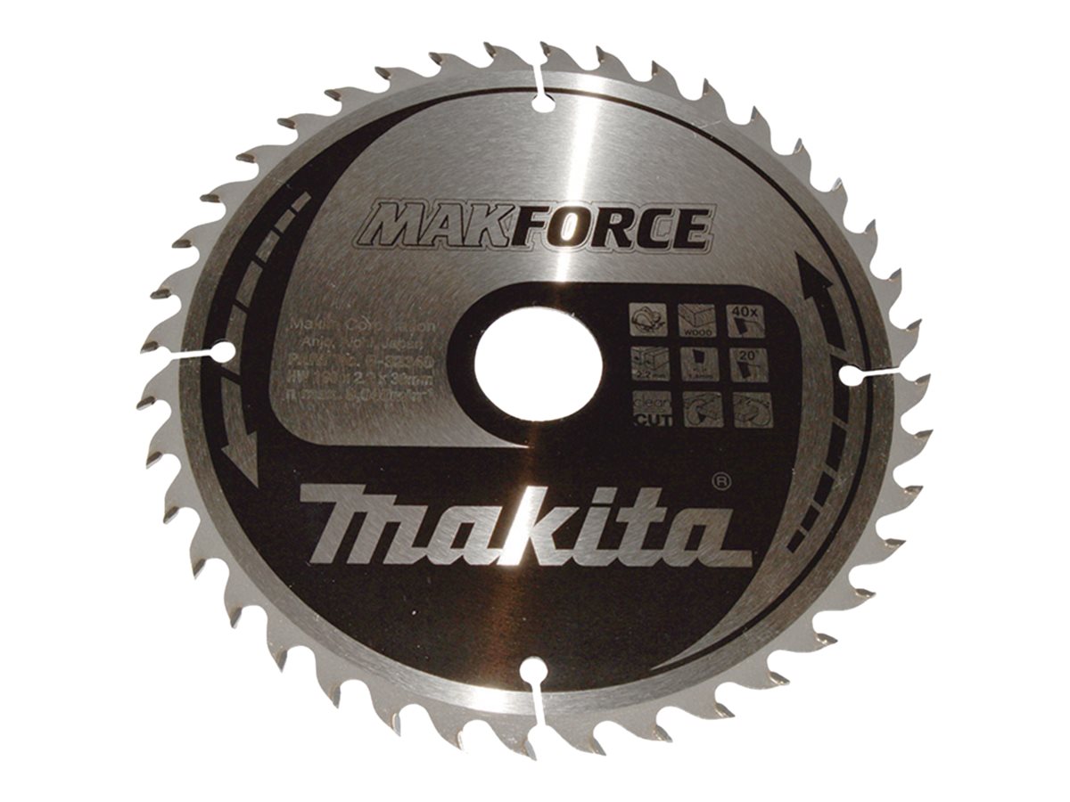 makita B-32340 MAKFORCE Kreissägeblatt 190,0 mm, 40 Zähne makita B-32340 MAKFORCE Kreissägeblatt 190,0 mm, 40 Zähne