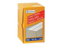 1.000 AVERY Zweckform Frankieretiketten 3435 weiÃ 135,0 x 38,0 mm