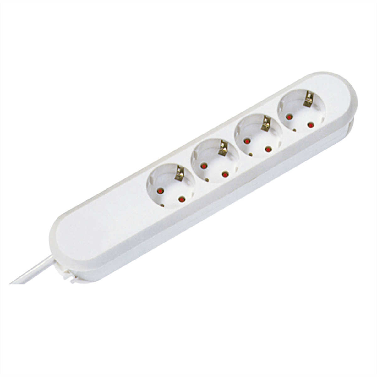 Bachmann Steckdosenleiste SMART 4-fach, weiss 1,5m, ohne Schalter Bachmann Steckdosenleiste SMART 4-fach, weiss 1,5m, ohne Schalter