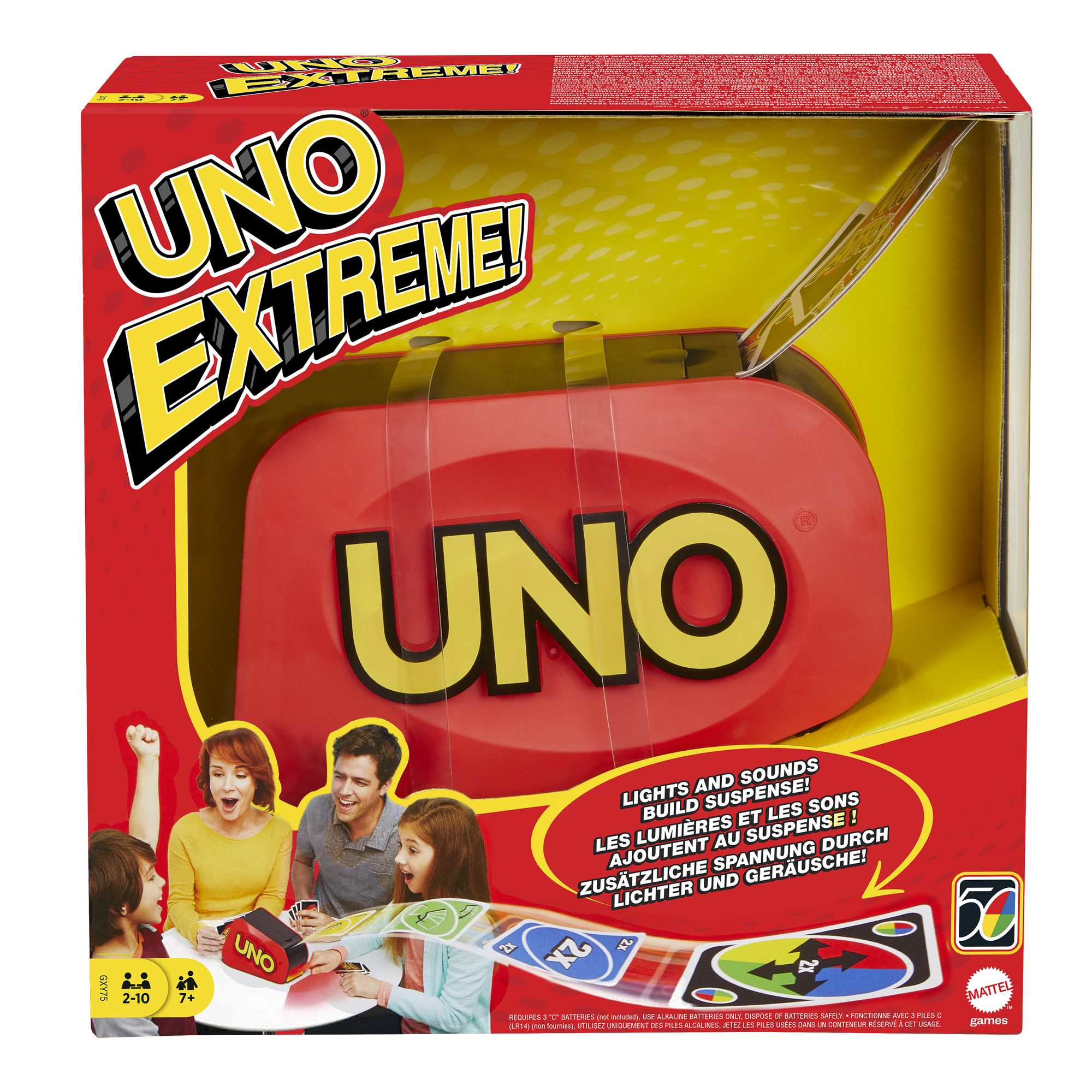 Mattel GAMES UNO Extreme Kartenspiel, 1 St