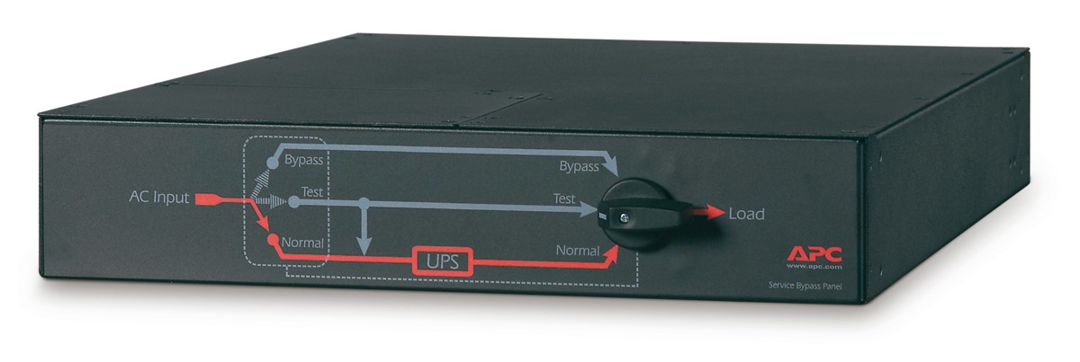 APC Service Bypass Panel Bypass switch rackmountable AC 230V output connectors 10 2U 19 Black